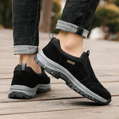 Orthopedic hiking shoes with supportive sole