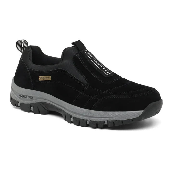 Orthopedic hiking shoes with supportive sole
