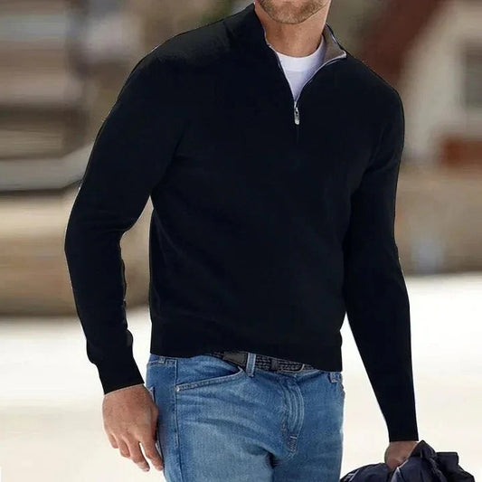 Men’s zipper basic sweater