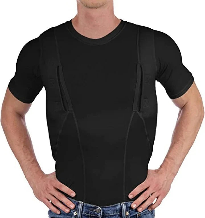 Concealed carry shirt with dual holsters