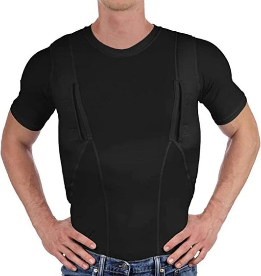 Concealed carry shirt with dual holsters
