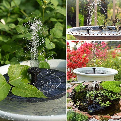 Solar Powered Fountain Pump for Garden Ponds and Birdbaths