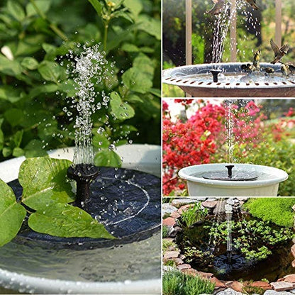 Solar Powered Fountain Pump for Garden Ponds and Birdbaths