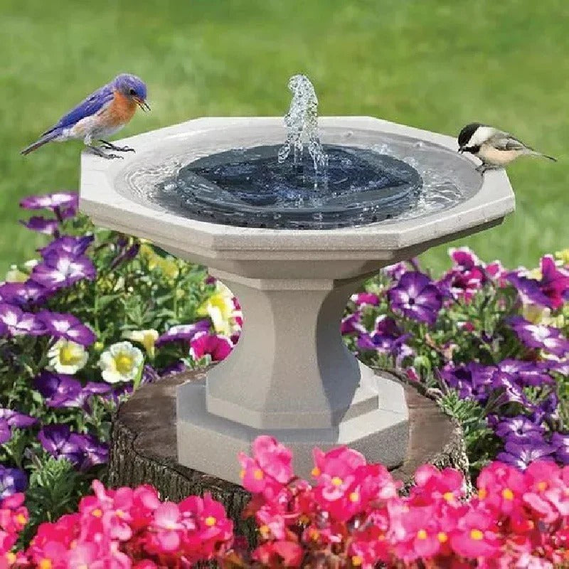Solar Powered Fountain Pump for Garden Ponds and Birdbaths