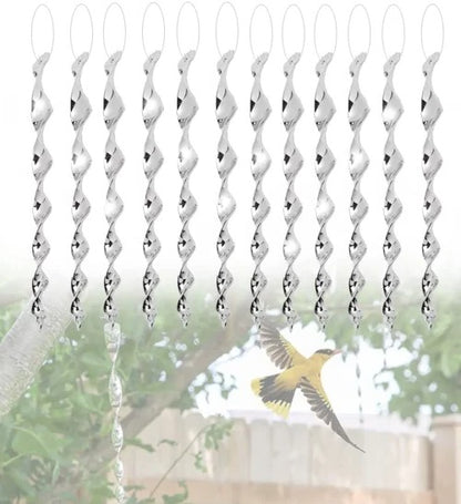 Reflective Spiral Bird Rod