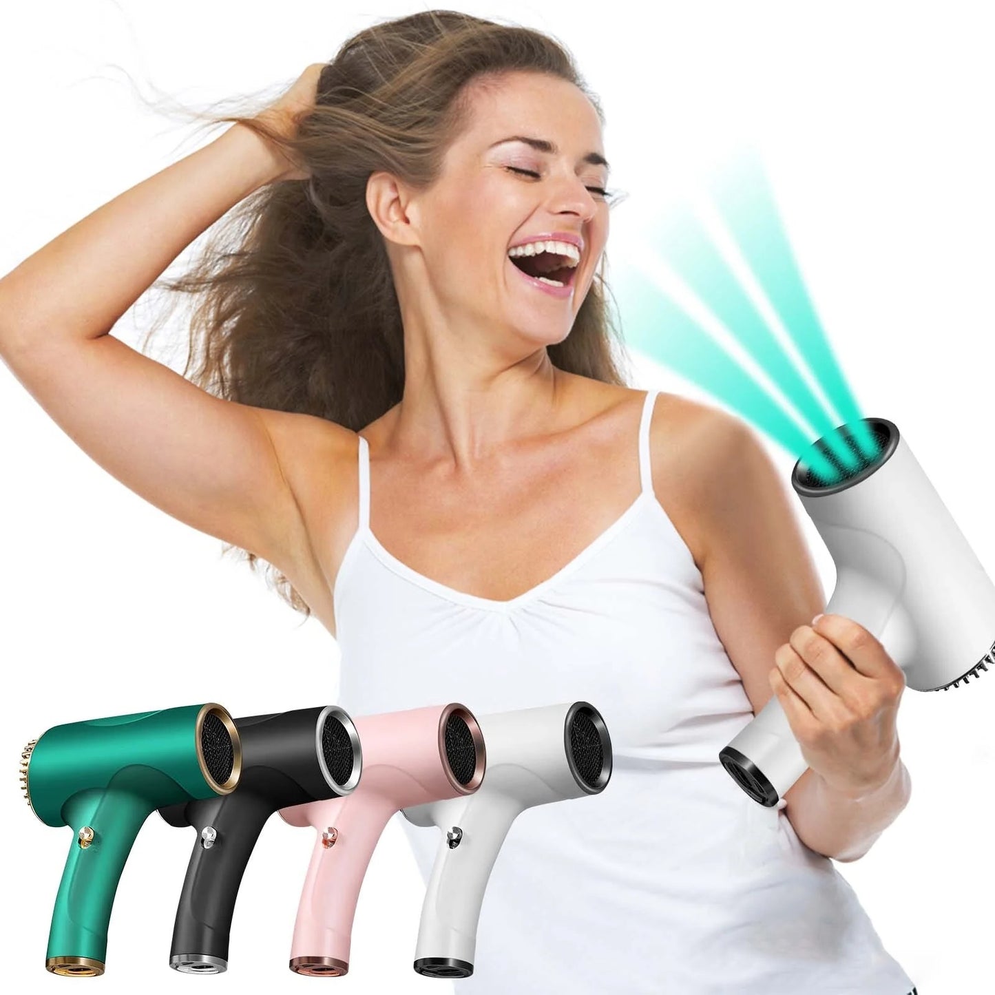 Portable Cordless Hair Dryer 30,000 RPM