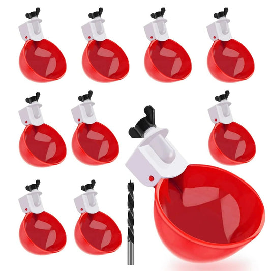 10 Pcs Automatic Chicken Waterer Kit