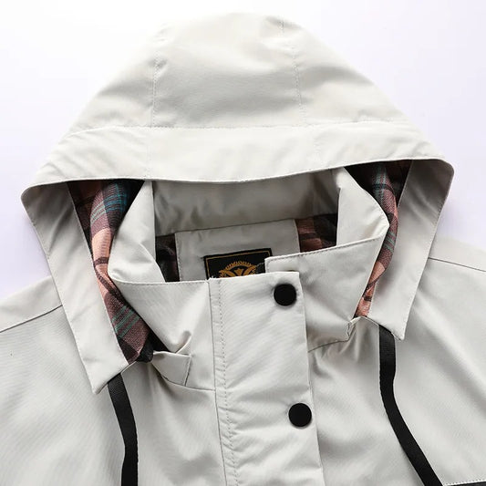 Men’s Waterproof Windbreaker Jacket  Outdoor Hiking, Camping & Travel