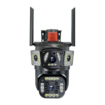 Dual Lens Outdoor Waterproof WiFi HD Security Camera Triple Protection System