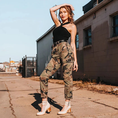 Women's Block Heel Ankle Shoes with Back Zipper