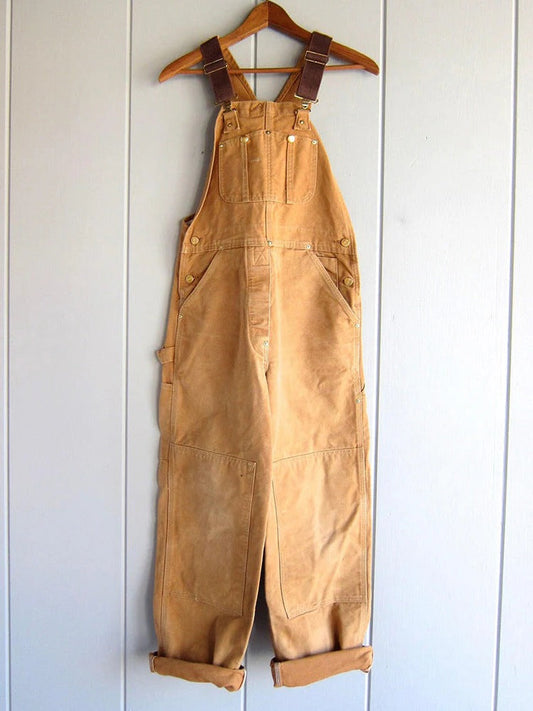 Women's Utility Bib Overalls with Adjustable Straps