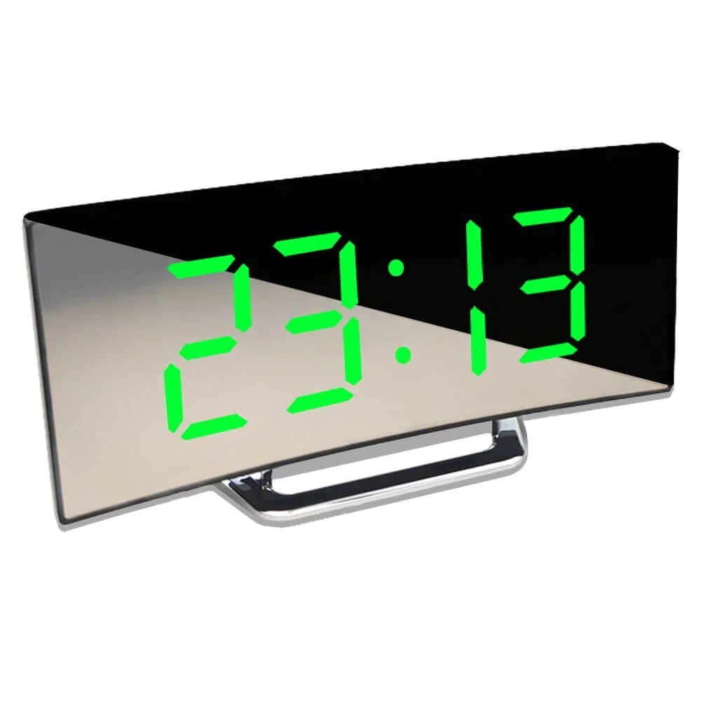 Modern Curved LED Digital Clock