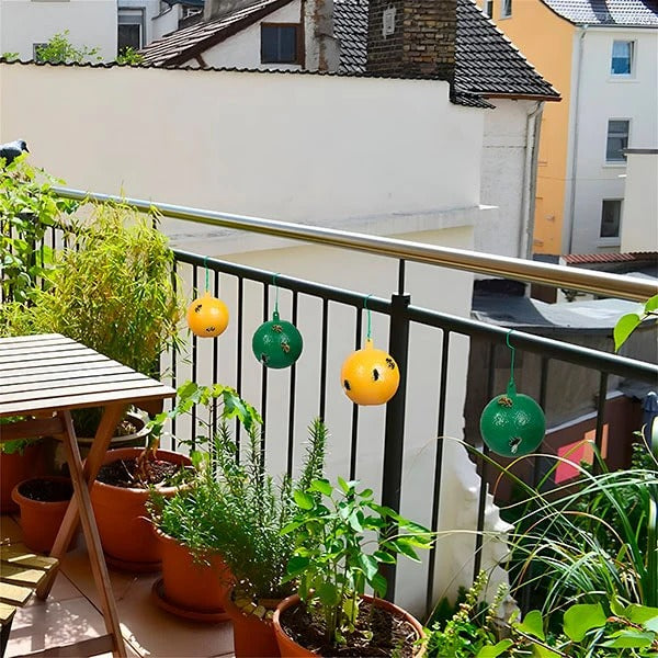 Hanging Fly Trap with Adhesive Layer (6 Pcs)