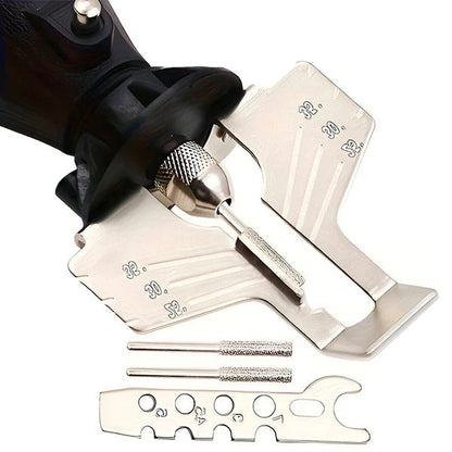 Chainsaw Sharpener with Integrated Sharpener