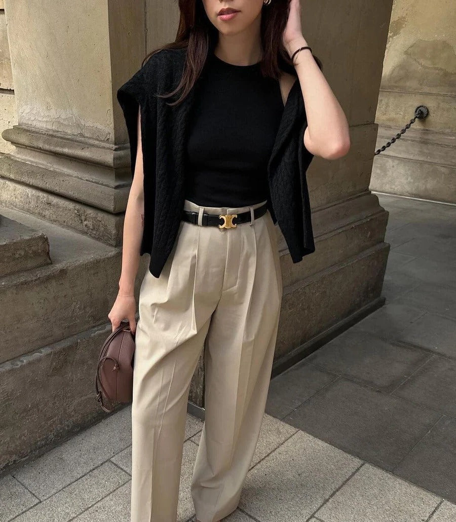 Belt with Gold Buckle