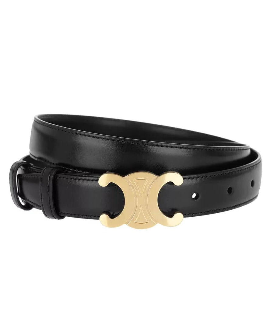 Belt with Gold Buckle