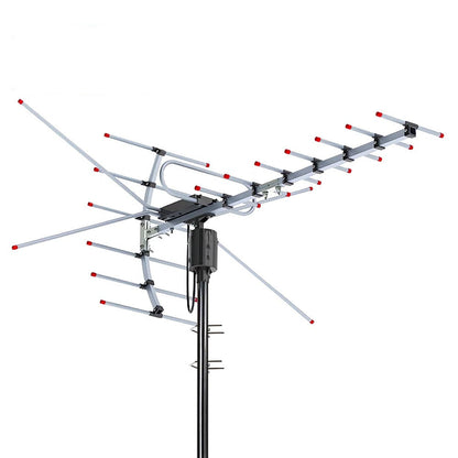 Extra Range 2025 Outdoor Digital HDTV Antenna 360° Rotating Motor Free HD Channels