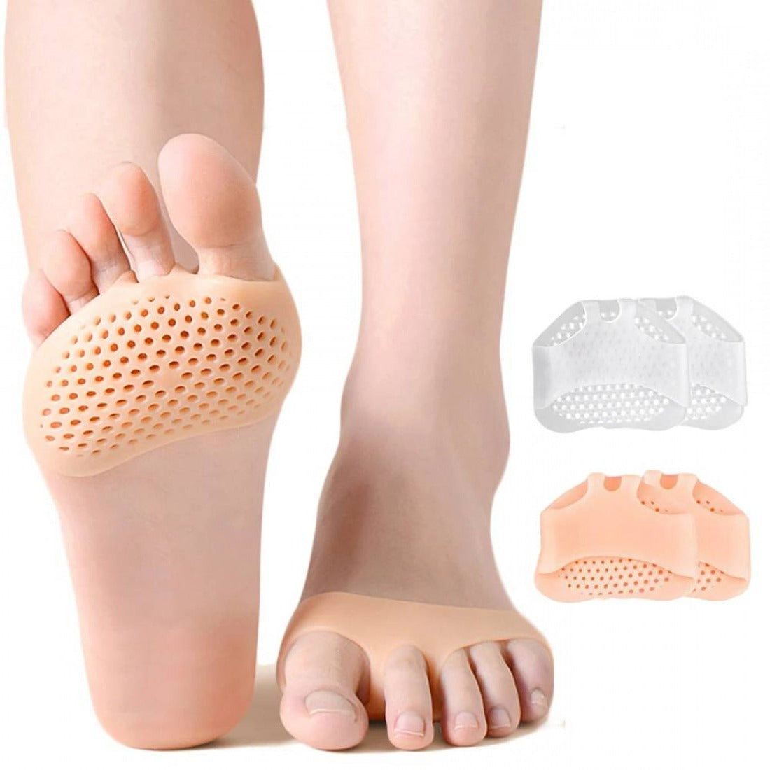 Gel Metatarsal Pads Breathable Foot Cushions for Pain Relief