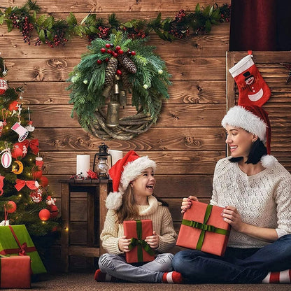 Farmhouse Boho Christmas Wreath Holiday Home Decor