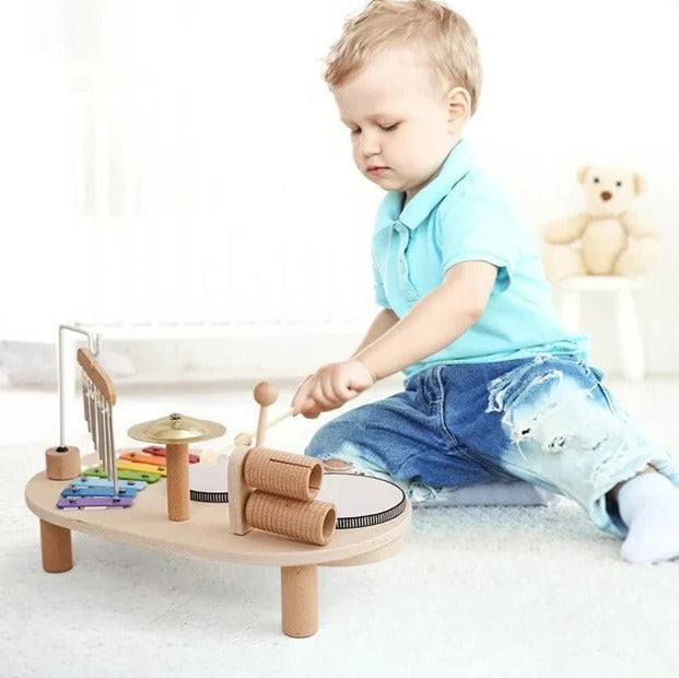 Wooden Music Station Fun and Creative Play for Kids