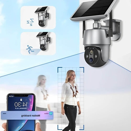 Solar-Powered Outdoor Surveillance Camera