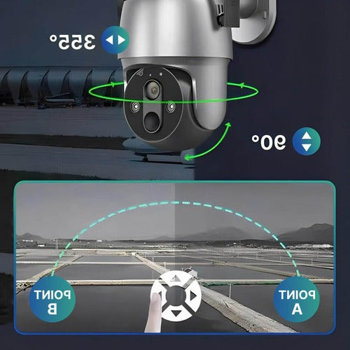 Solar-Powered Outdoor Surveillance Camera