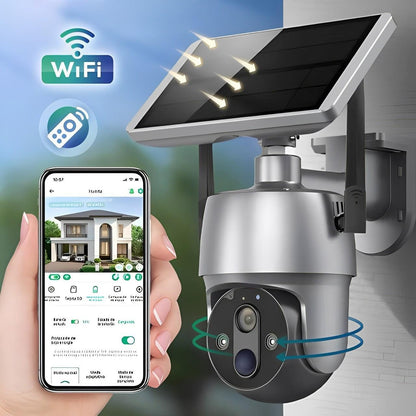 Solar-Powered Outdoor Surveillance Camera