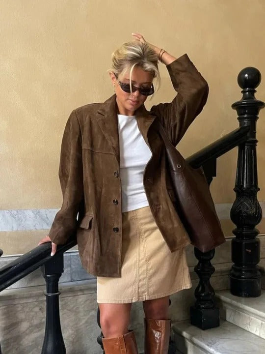 Brown Long Sleeve Jacket