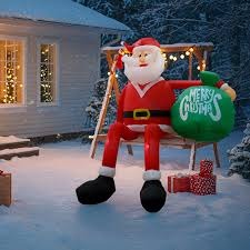 8FT LED Climbing Santa