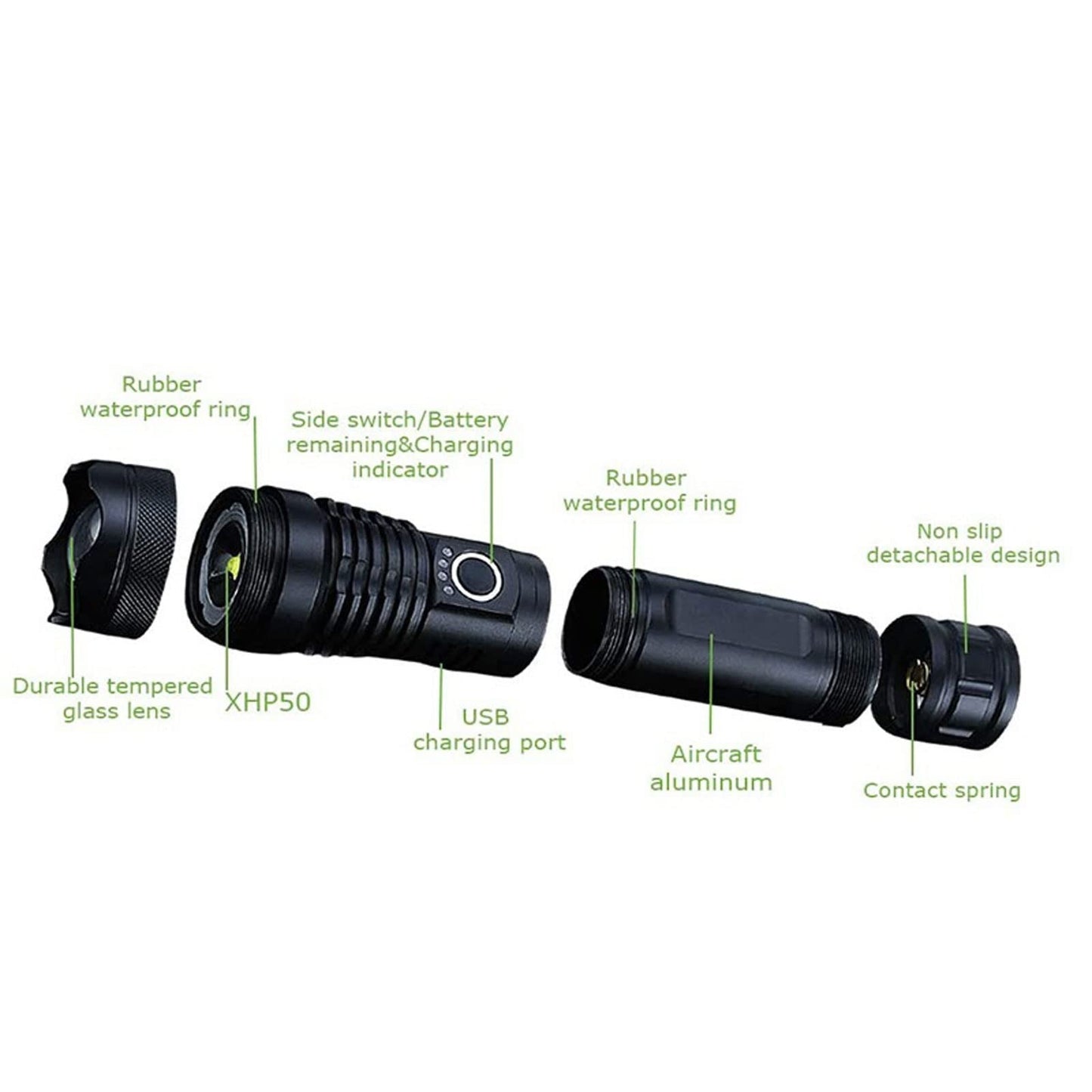 Military Laser Pocket Flashlight