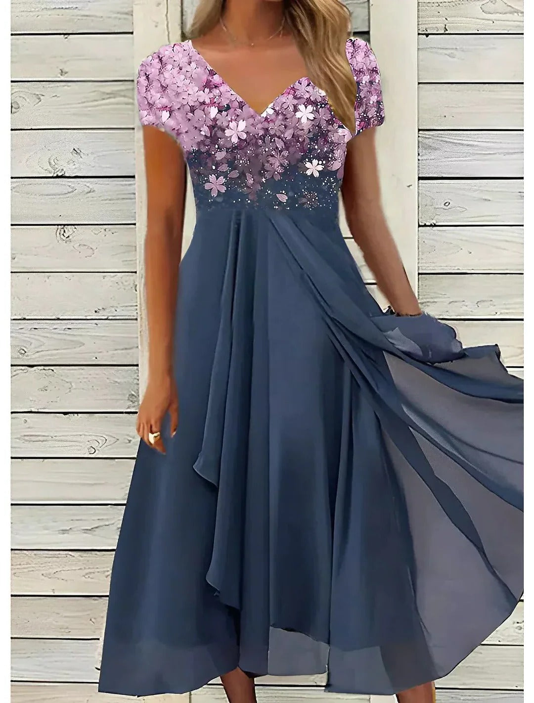 Elegant Chiffon Cocktail Dress for Women