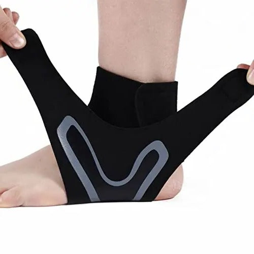 Ankle Support Brace with X Wrap Compression Sleeve