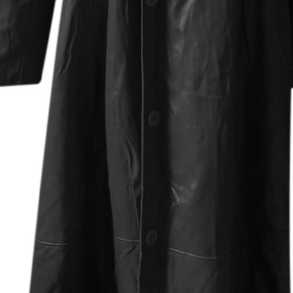 Men’s Leather Coat Classic Long Jacket for All Seasons