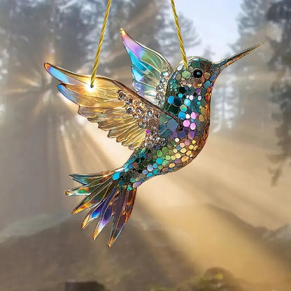 Hummingbird Glass Suncatcher Brighten Your Window