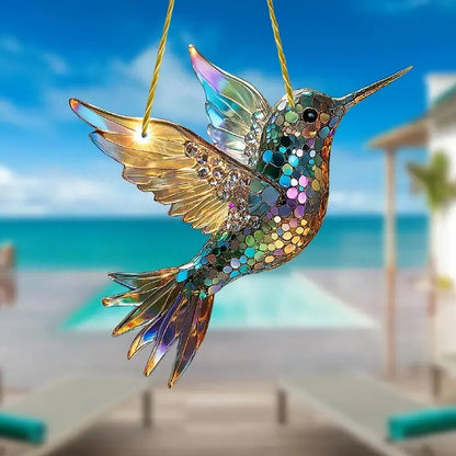Hummingbird Glass Suncatcher Brighten Your Window