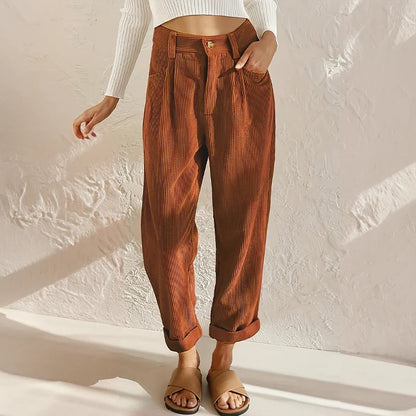 Casual Corduroy Pants For Women