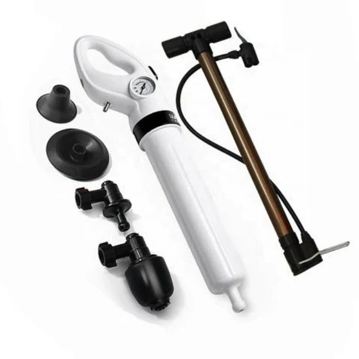 High-Pressure Toilet Plunger and Drain Unblocker