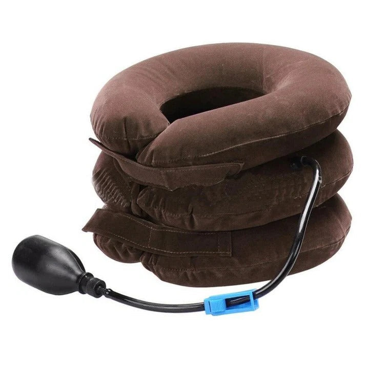 Three Layers Cervical Neck Traction Inflatable Pillow