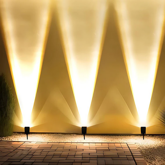 Waterproof LED Solar Multi-zoom Spot Light Landscape Lighting RGB