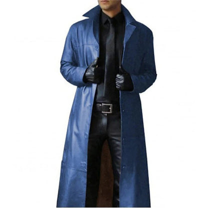 Premium Men's Leather Coat