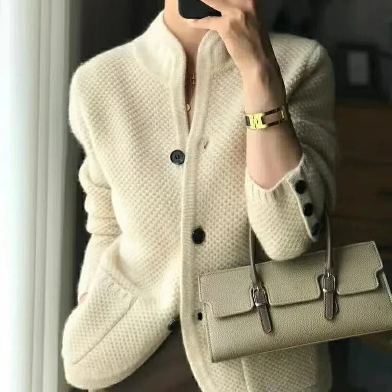 Thick Wool Sweater Jacket For Cold Winter Weather