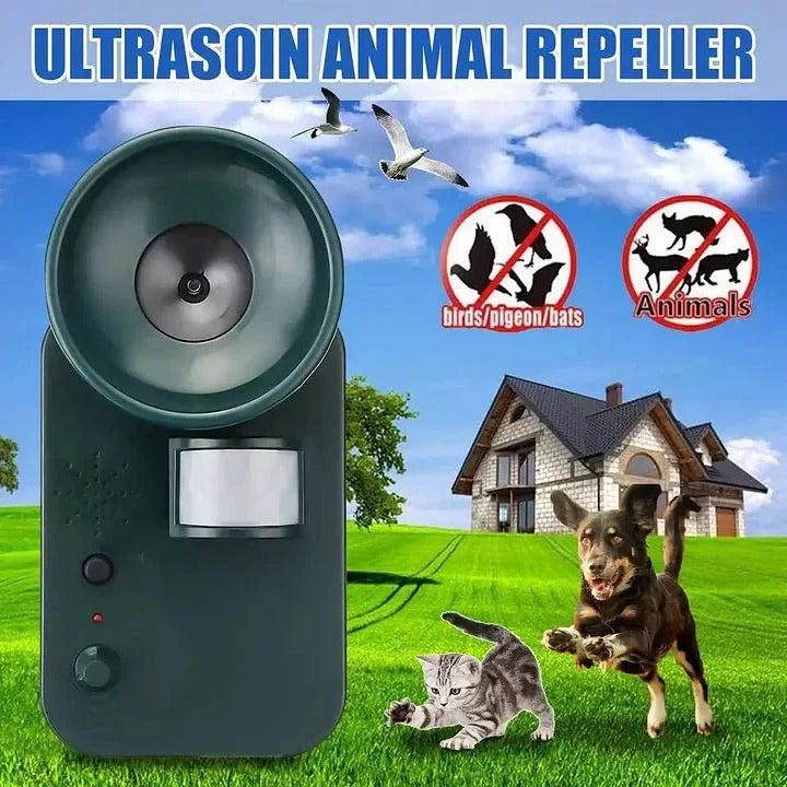 Ultrasonic outdoor pest repeller