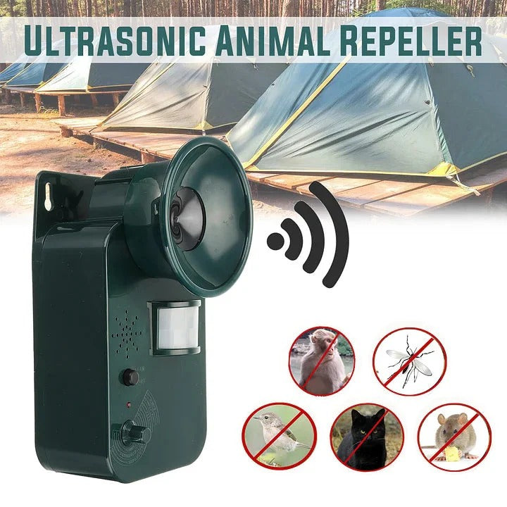 Ultrasonic outdoor pest repeller