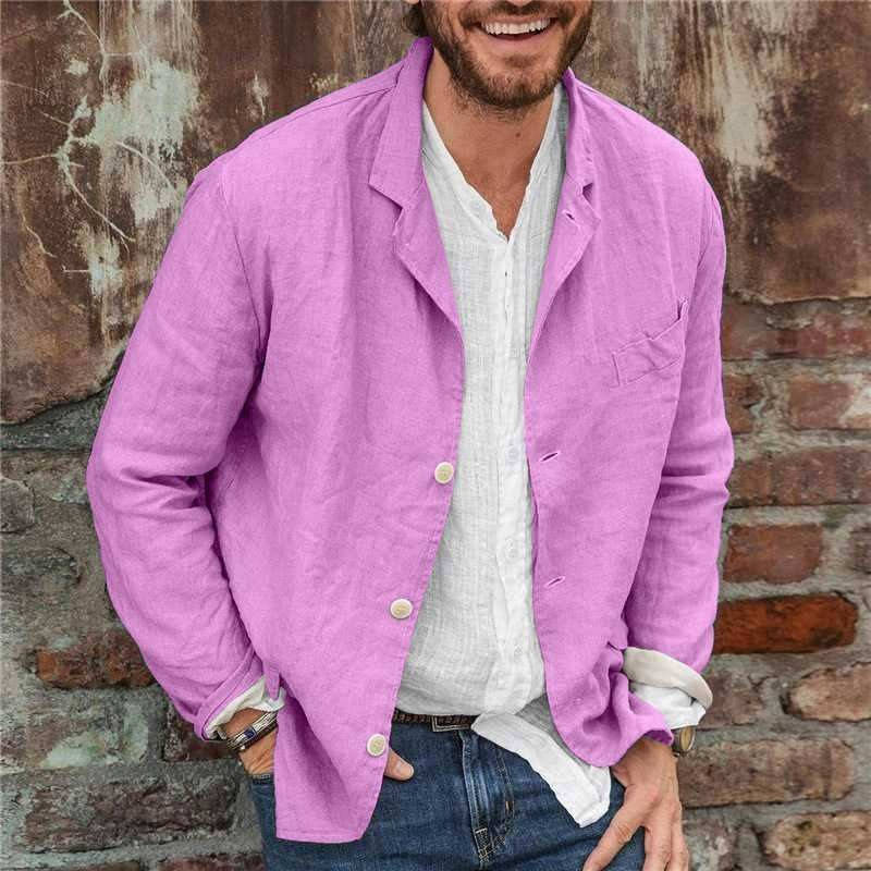 Men's Casual Linen Jacket