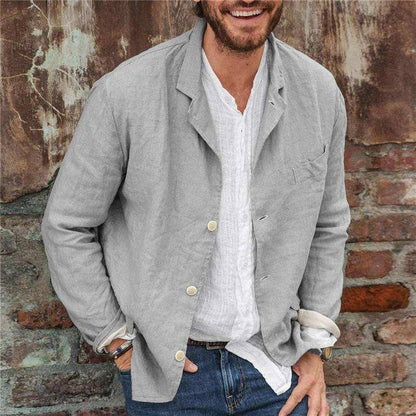 Men's Casual Linen Jacket