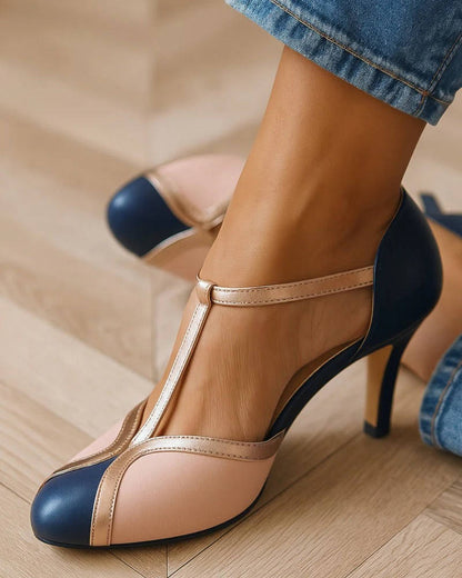 Women's Vintage T-Strap Heels