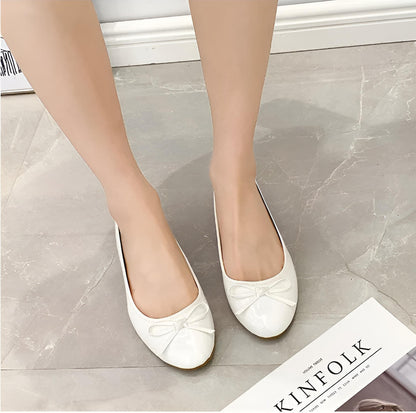 Leather Ballet Flats With Arch Support