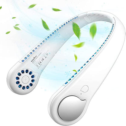 Rechargeable Neck Fan – Bladeless Quiet & Portable Cooling for Home Travel & Outdoors