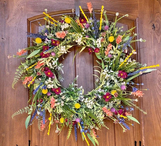 Colorful Spring-Summer Wreath