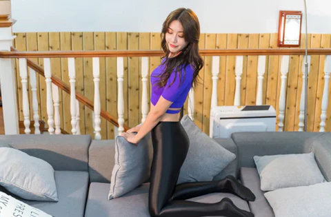 Glossy Opaque Shiny High Waist Sexy Stockings - High Elastic Skinny Leggings Pencil Pants